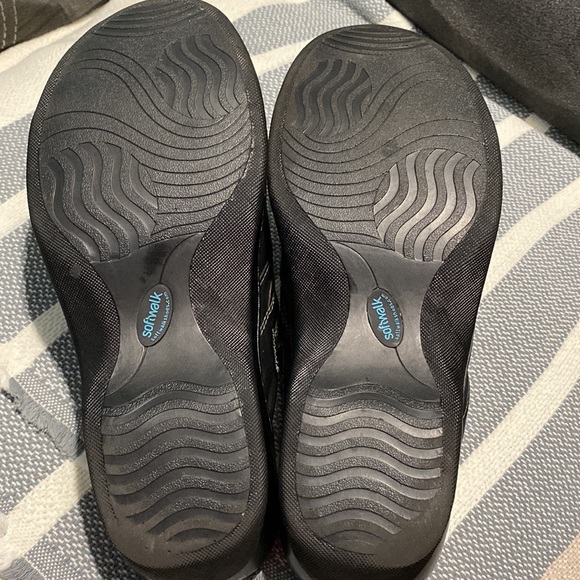 SOFTWALK Amber- Black Leather CLOG Size 11WW - Picture 2 of 9